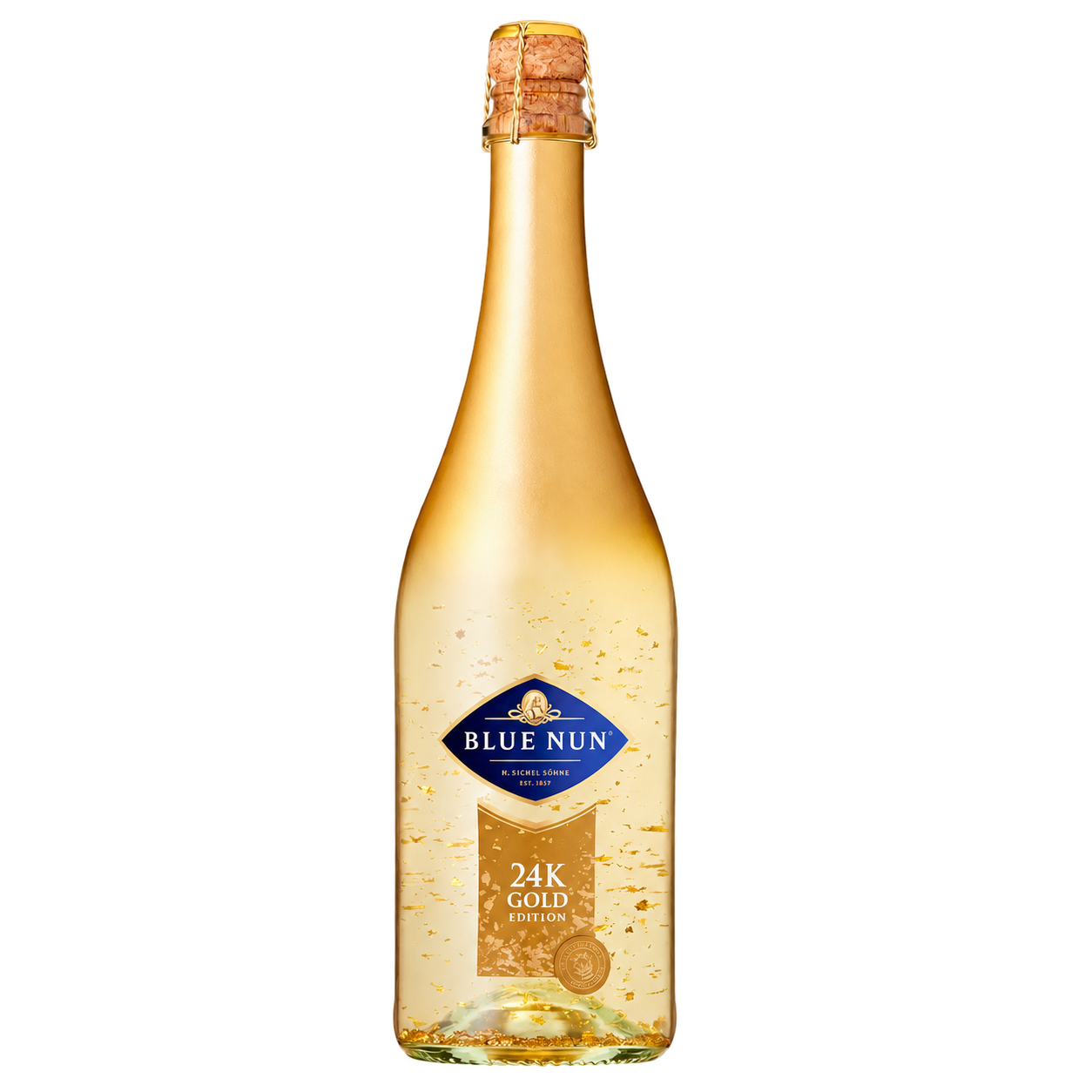 Blue Nun Gold Edition — пенливо вино със златни частици